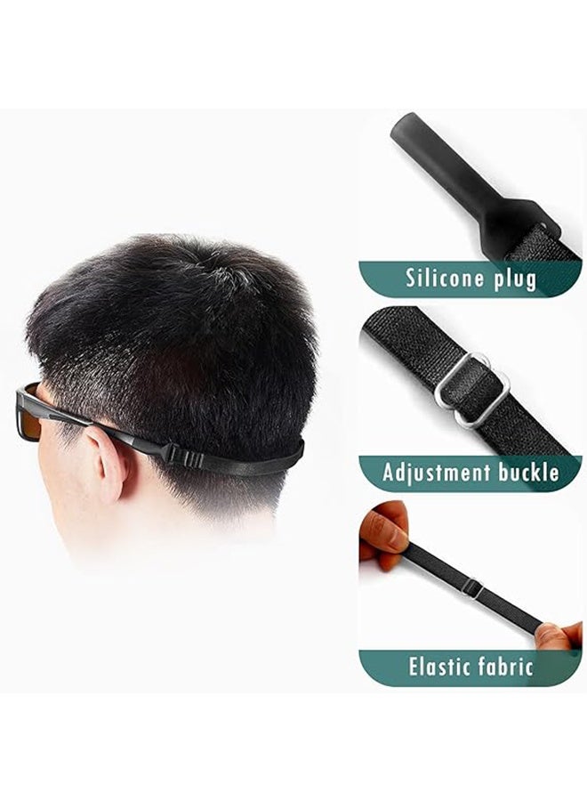 Generic 5 Pcs Adjustable Elastic Glasses Strap, No Tail Sunglasses Strap, Fit Anti-Slip Eyeglass Strap String, Universal Fit Rope Eyewear Retainer, Men, Women, and Children Universal Eyeglass Straps  - Image 3