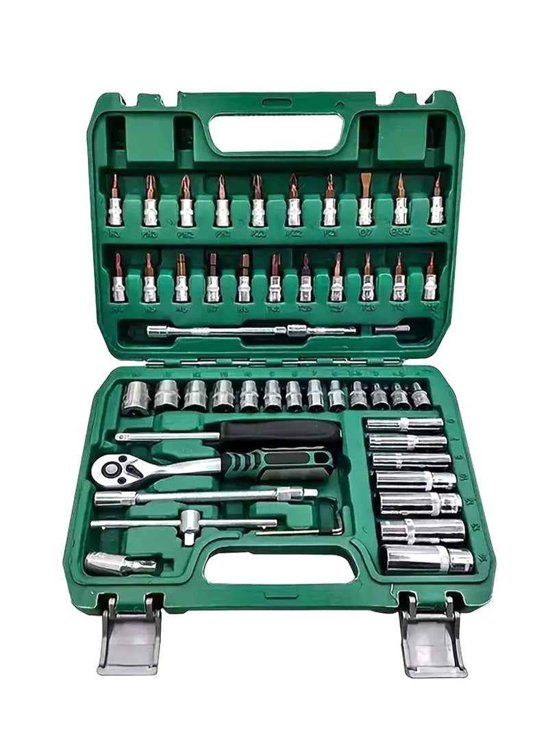 جي جوت 53 قطعة من السيارات الميكانيكية إصلاح السيارات وجع مأخذ عدة جنبا إلى جنب مجموعة الأجهزة - Image 1