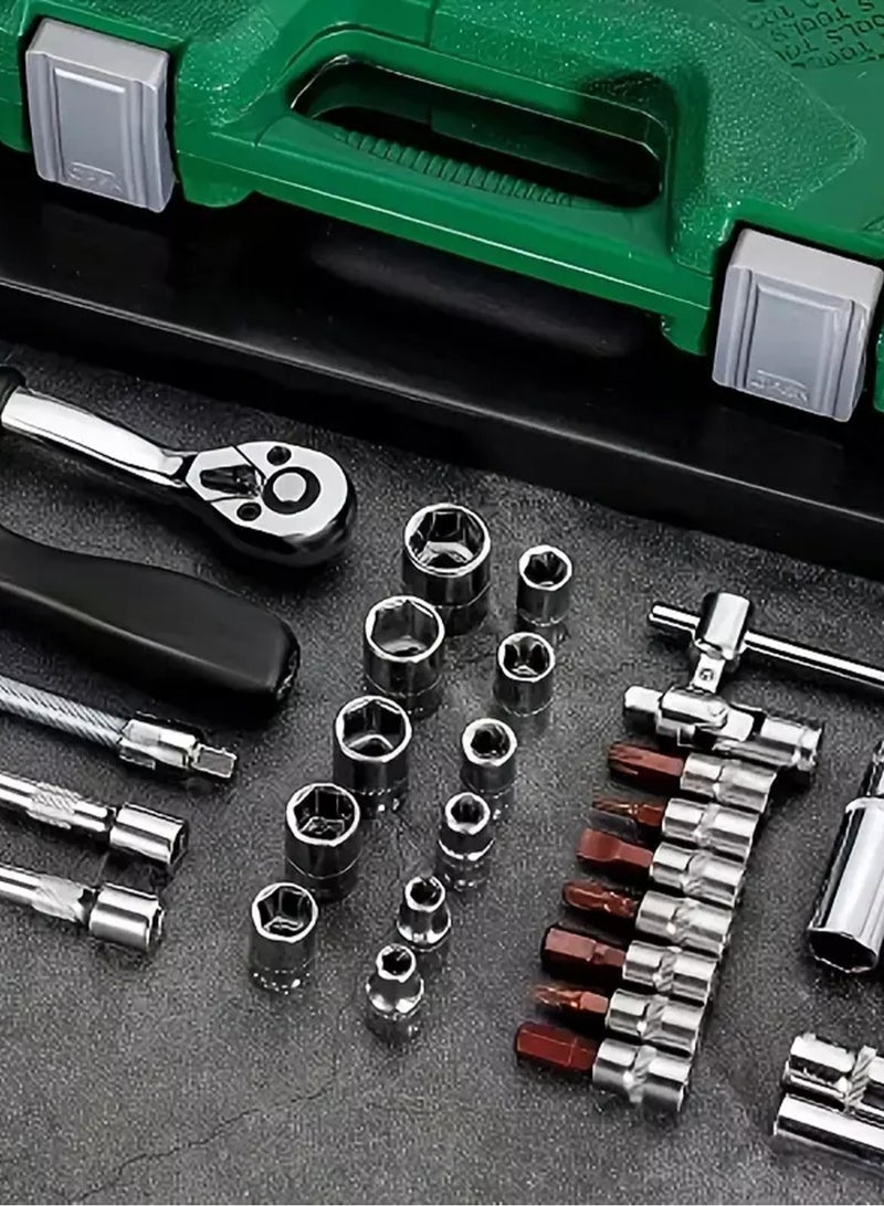 جي جوت 53 قطعة من السيارات الميكانيكية إصلاح السيارات وجع مأخذ عدة جنبا إلى جنب مجموعة الأجهزة - Image 5