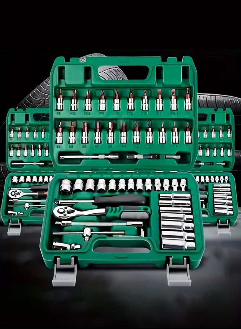 جي جوت 53 قطعة من السيارات الميكانيكية إصلاح السيارات وجع مأخذ عدة جنبا إلى جنب مجموعة الأجهزة - Image 3