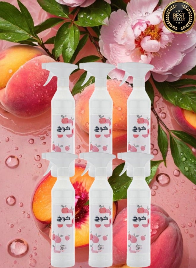 Banafa 6 Pieces Peach House Freshener - Image 1