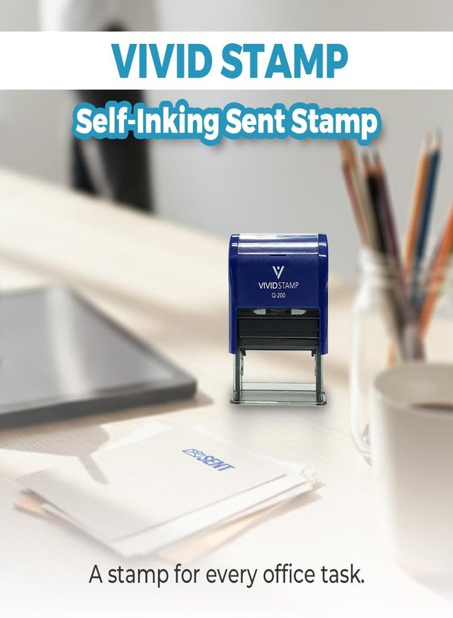 فيفيد ستامب ختم مطاطي مُرسَل (مُرسَل بالبريد) ذاتي التحبير (حبر أزرق) - Q-200 - Image 3