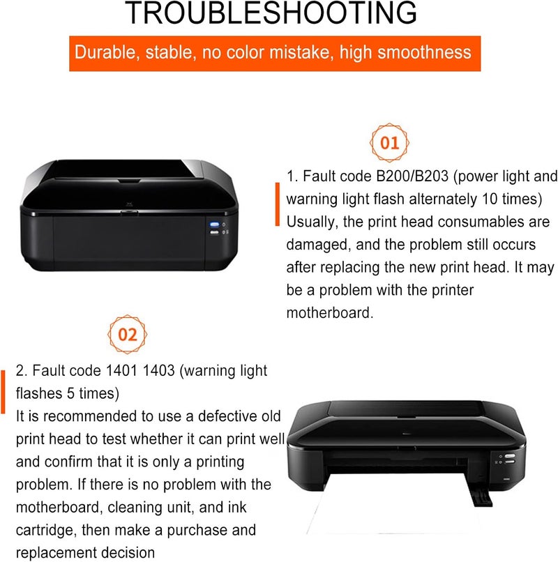 TOPINCN QY6 0086 Printhead, Clear and Stable Printing, Replace Print Head with Protective Cover for MX928 MX728 IX6780 IX6880 - Image 4