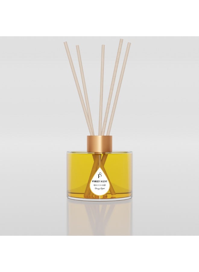 PURELY SCENT Crispy Apple Diffuser – 150ML Luxury Scented Oil Diffuser – Long Lasting Home Fragrance with Essential Oils – Elegant Decor & Gift Idea - Image 1