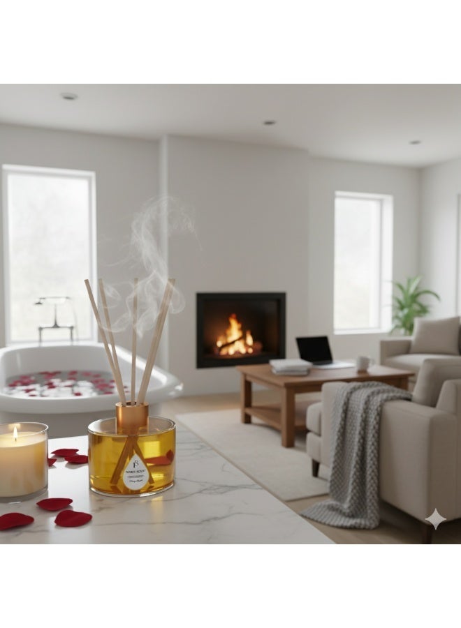 PURELY SCENT Crispy Apple Diffuser – 150ML Luxury Scented Oil Diffuser – Long Lasting Home Fragrance with Essential Oils – Elegant Decor & Gift Idea - Image 2