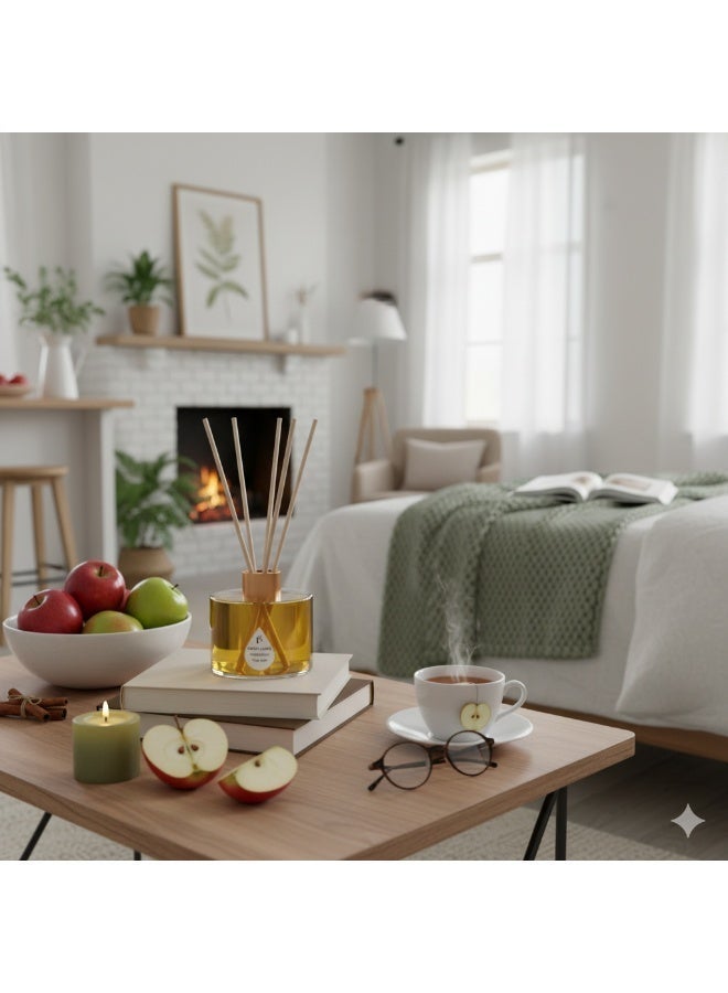 PURELY SCENT Crispy Apple Diffuser – 150ML Luxury Scented Oil Diffuser – Long Lasting Home Fragrance with Essential Oils – Elegant Decor & Gift Idea - Image 3