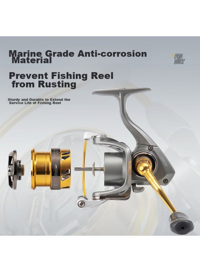 Gw 1000 Model Qinglan Spinning Reel Reel, Micro Line Cup Fishing Reel, Non-gap Long-casting Reel, Rock Fishing Reel, Fishing Tackle - Image 3