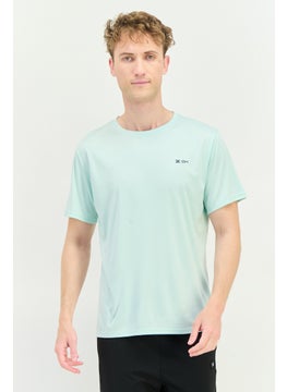 RBX Men Sportswear Fit Short Sleeves Training T-Shirt, Clearly Aqua  - Image 1