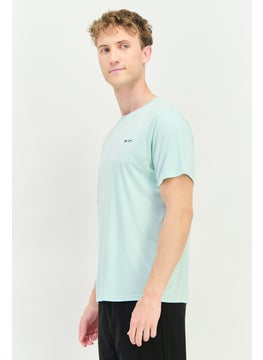 RBX Men Sportswear Fit Short Sleeves Training T-Shirt, Clearly Aqua  - Image 4
