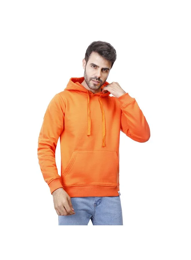 Coup Mens - Plain Hooded Sweatshirt With Long Sleeves