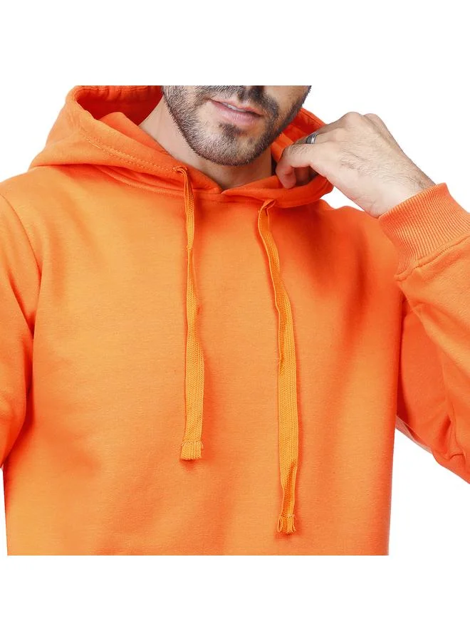 Coup Mens - Plain Hooded Sweatshirt With Long Sleeves