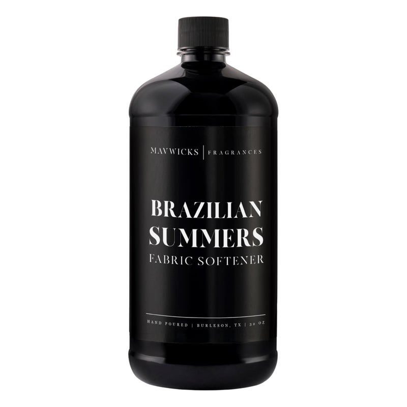 Mavwicks Fragrances - Luxury Scented Liquid Fabric Softener (Brazilian Summers) 32 Oz â€“ Crafted with Clean Ingredients â€“ Reduces Static, and Softens Clothes â€“ Safe for All Fabrics and Skin - Image 1