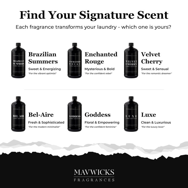 Mavwicks Fragrances - Luxury Scented Liquid Fabric Softener (Brazilian Summers) 32 Oz â€“ Crafted with Clean Ingredients â€“ Reduces Static, and Softens Clothes â€“ Safe for All Fabrics and Skin - Image 4