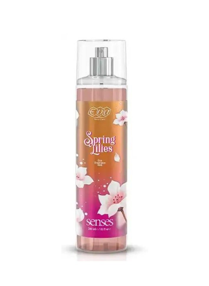 EVA BODY MIST SENSES 240ML (SPRING LILIES)