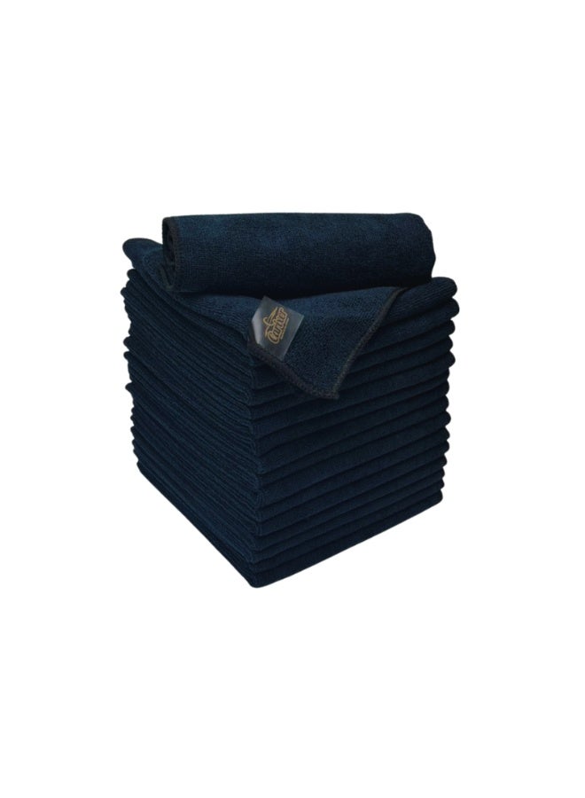 Carixer Microfiber Towel 40 * 40cm 1pack 50 pcs Black (Wrap) - Image 1