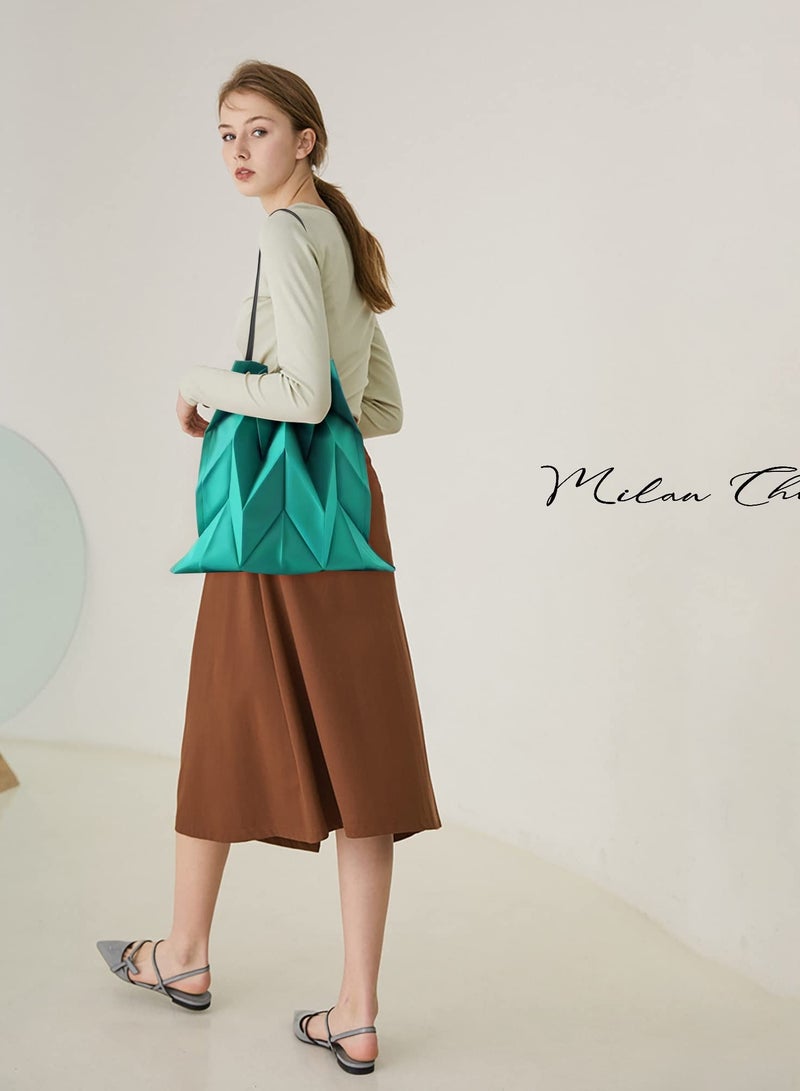 Excefore حقيبة قماشية نسائية، حقائب تسوق فنية قابلة للطي وإعادة الاستخدام، حقيبة كتف، حقائب تسوق لطيفة، هدايا ملهمة - Image 2