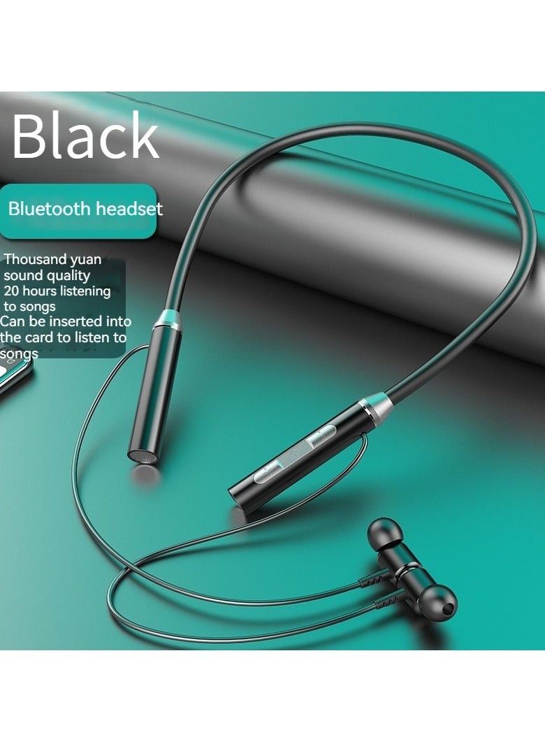 Generic The new neck-mounted Bluetooth wireless headset neck-mounted binaural sports headset basic model  - Image 1