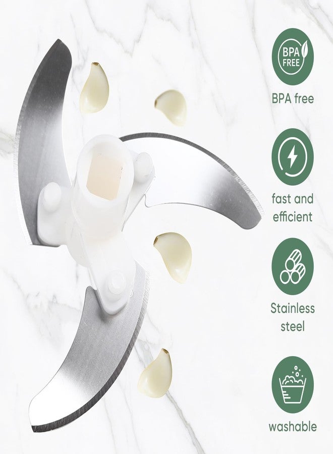 LGURT Manual Food Chopper Vegetable Chopper, 500ML Garlic Mincer Hand Pull String Onion Cutter for Veggies, Meat, Ginger, Peppers, Fruits, Nuts, Herbs(Green) - Image 4