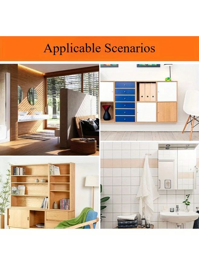 4pcs Zinc Alloy Adjustable Glass Shelf Brackets For 10 12mm Cabinet Clips H136 12 Model - Image 5