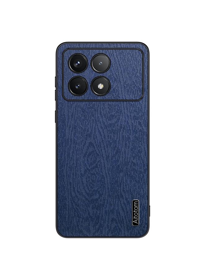 The Bros Case For Xiaomi Redmi K70E Tree Bark Leather Shockproof Phone Case