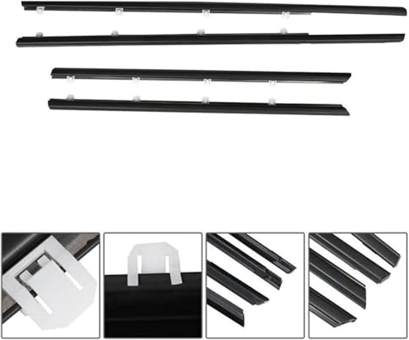 Vuzmode 4PCS Car Door Window Seals for Civic - Image 3