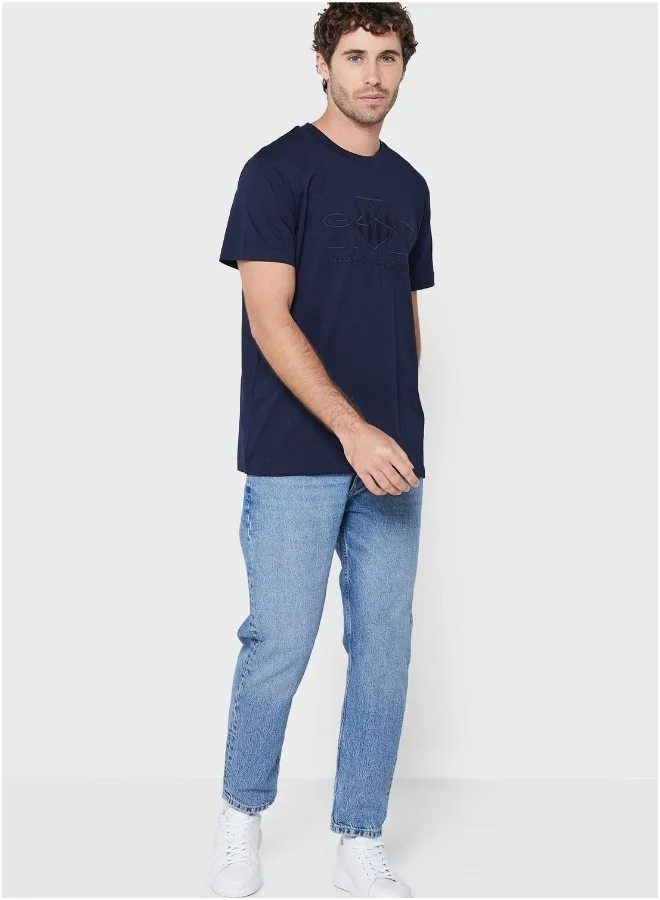 GANT Slogan Crew Neck T-Shirt