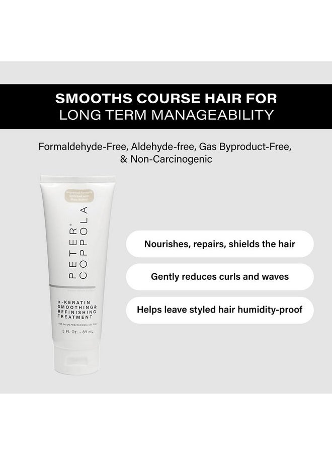 Peter Coppola Akeratin Smoothing And Refinishing Treatment Semipermanent Keratin Hair Treatment Smoothes, Nourishes, And Repairs The Hair Formaldehydefree, Aldehydefree (3 Ounce)  - Image 2