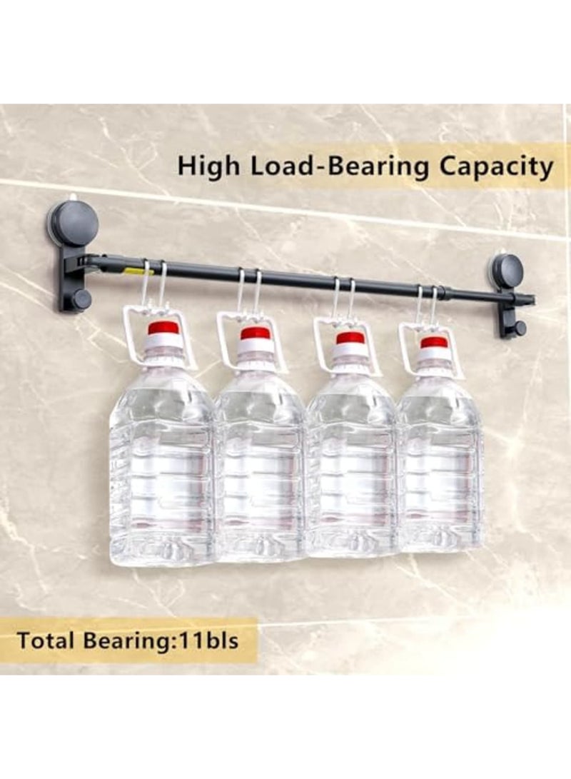 SYOSI Suction Cup Towel Rack for Bathroom (19–33 Inch Adjustable) – No-Drill Wall-Mounted Bar, Rotatable, Strong Hold, Space-Saving and Flexible Design for Bathroom, Kitchen, Closet, and Laundry Room - Image 5