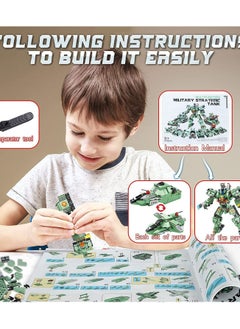 واي آند دي Robot Building Kit for Kids, 35 in 1 Blocks Erector Sets Boys, Engineering Educational Construction Toys, 832 Pcs Projects Multifunctional Toys Gift  - Image 4