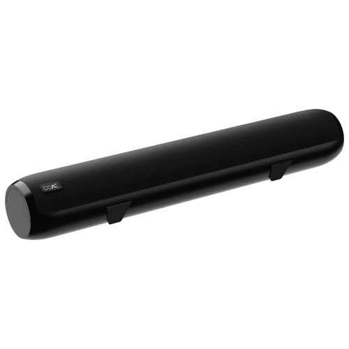boAt بار قارب أافانتي 610، 25 واط صوت مميز، 2.0 قناة مع مشعات سلبية مزدوجة، بطارية 7 ساعات، تصميم أنيق، اتصال متعدد، شريط صوت بلوتوث، مكبر صوت شريط الصوت (أسود فحمي) - Image 1
