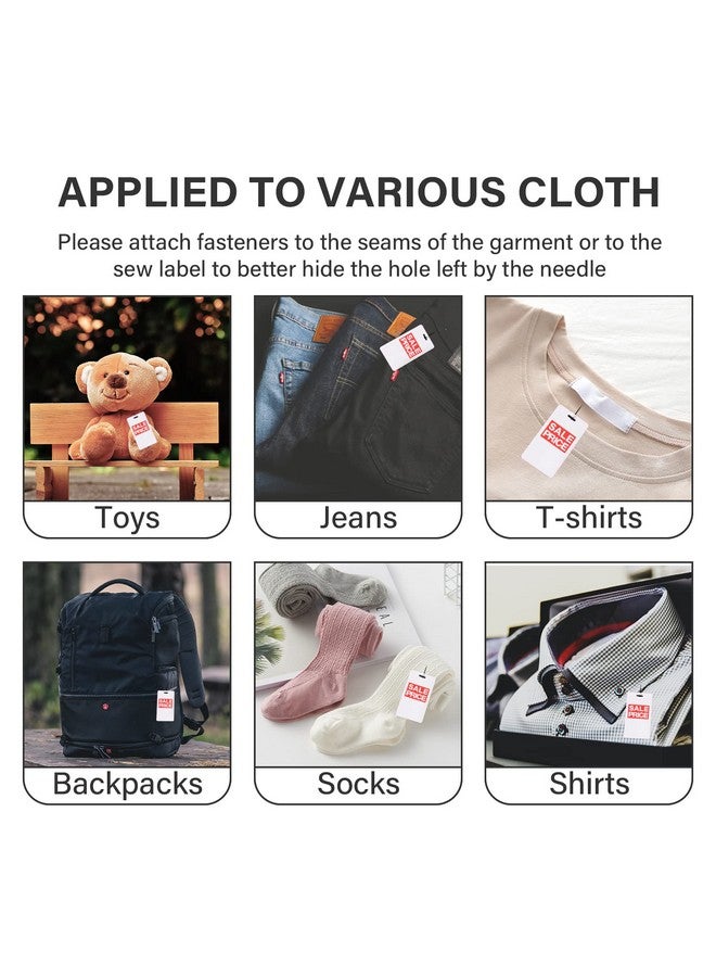 Grosun 5000 Pieces Standard Tagging Fasteners Standard Tag Pins Plastic Regular Garment Clothing Price Tag Label Standard Tagging Barbs (Black, 3 Inches) - Image 4