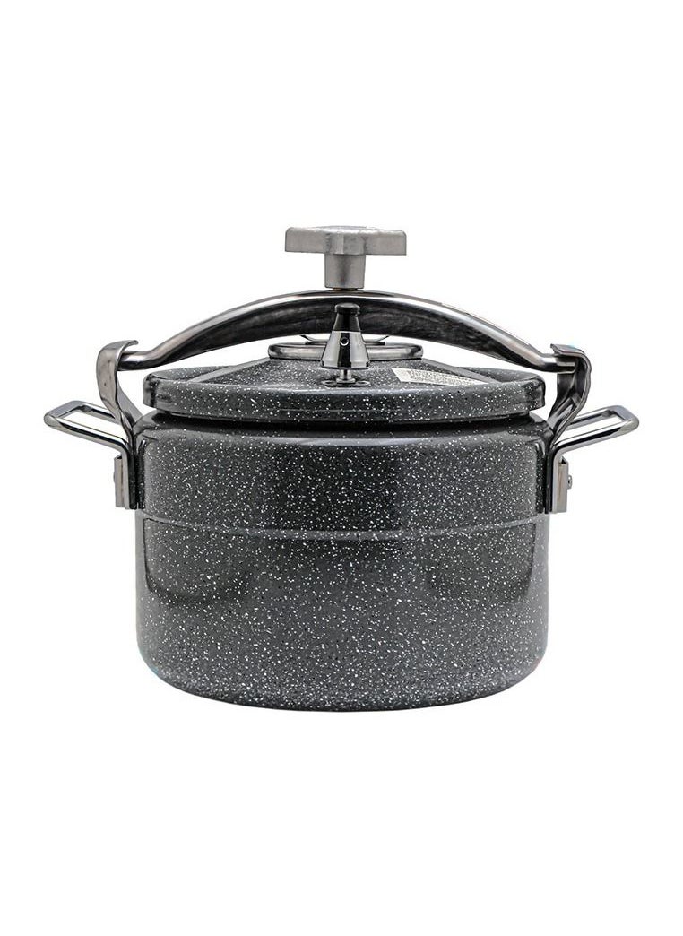 BASURRAH 11 لترLiters Granite pressure cooker 11 liters gray steel handle Grey  - Image 1