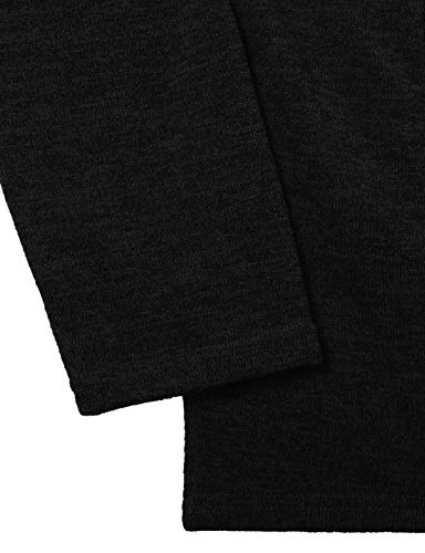 GIVON Men's Long Hooded Shawl Cardigan Open Front Gothic Cloak with Drape Design Shawl Collar / DCC055-BLACK-L - Image 4