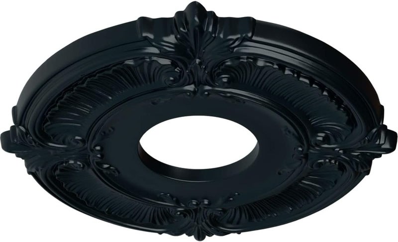 Ekena Millwork CM12ATNSF Attica Ceiling Medallion (Fits Canopies up to 3 1/2"), Hand-Painted Night Shade - Image 2