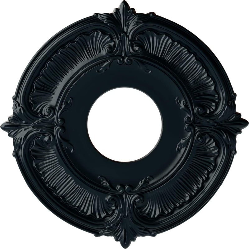 Ekena Millwork CM12ATNSF Attica Ceiling Medallion (Fits Canopies up to 3 1/2"), Hand-Painted Night Shade - Image 1