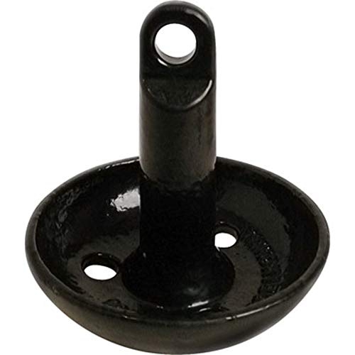 SeaSense Mushroom Boat Anchor Ideal for Skiffs Canoes Kayaks More Great for Sandy Muddy or Weedy Bottoms Cast Iron w Black Vinyl Coating 10 lbs For Boats Up to 15 - Image 1