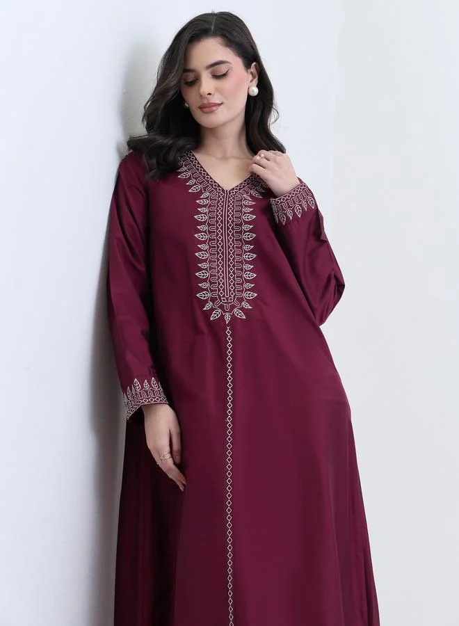 أميرة جلابية مطرزة قصة واسعة