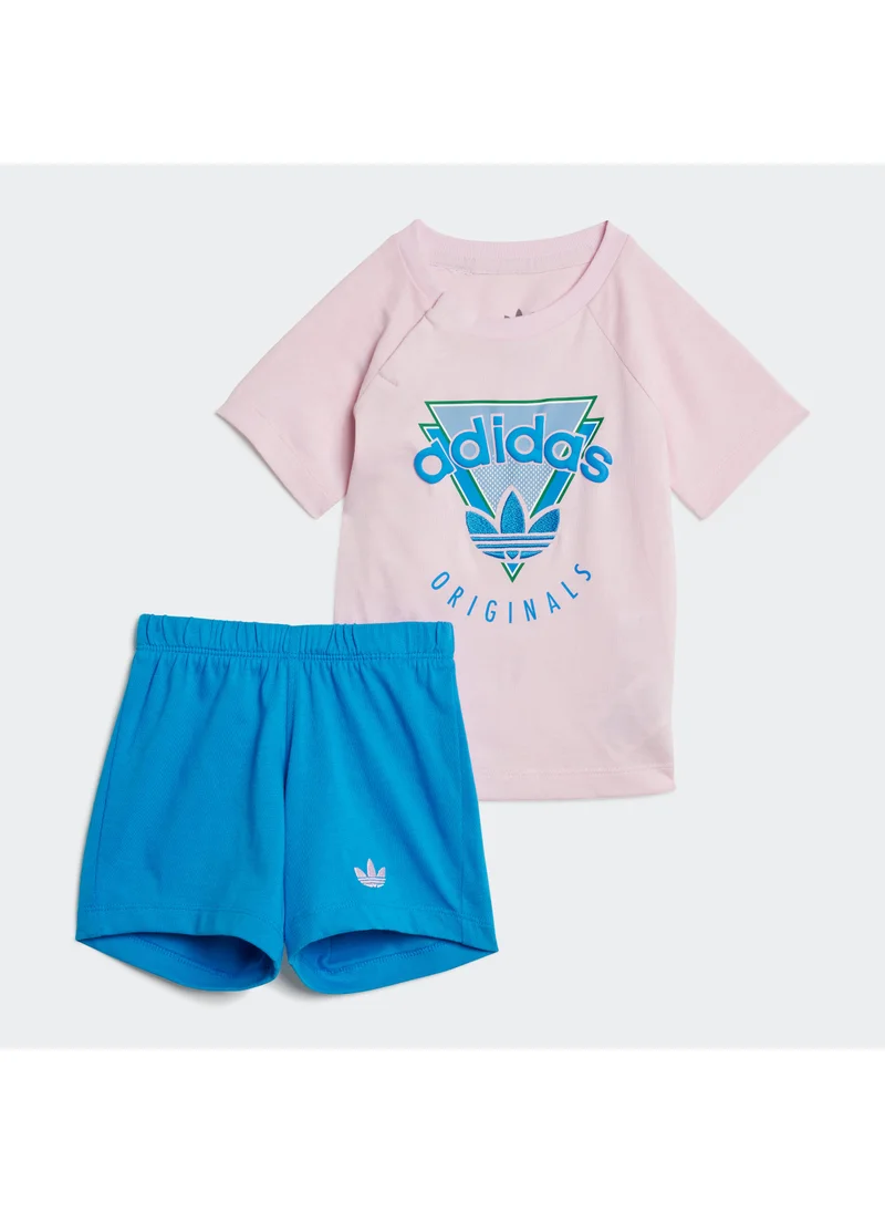 اديداس اوريجينالز Infant T-Shirt And Shorts Set