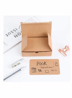 Y&D 300Pcs Blank Kraft Paper Cards, Double-sided Available Word Card, Business Cards Message Card DIY Gift Note Tags Scratch Flash  - Image 4