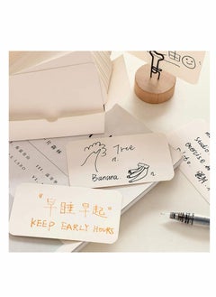 Y&D 300Pcs Blank Kraft Paper Cards, Double-sided Available Word Card, Business Cards Message Card DIY Gift Note Tags Scratch Flash  - Image 5