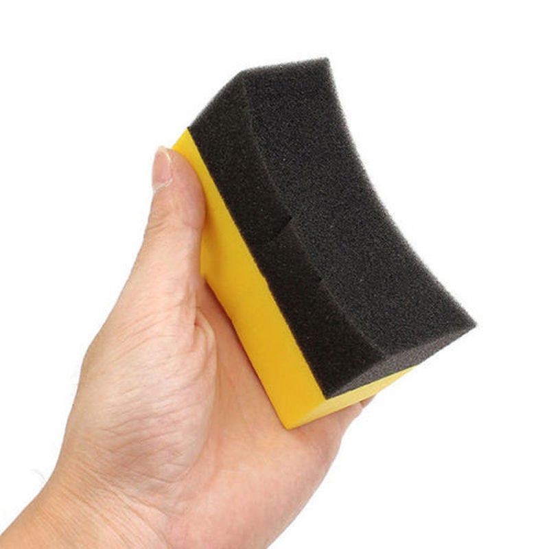 2pcs Car Tire Waxing Polishing Sponge Brush Wheel Cleaning Sponge Pad - Image 3