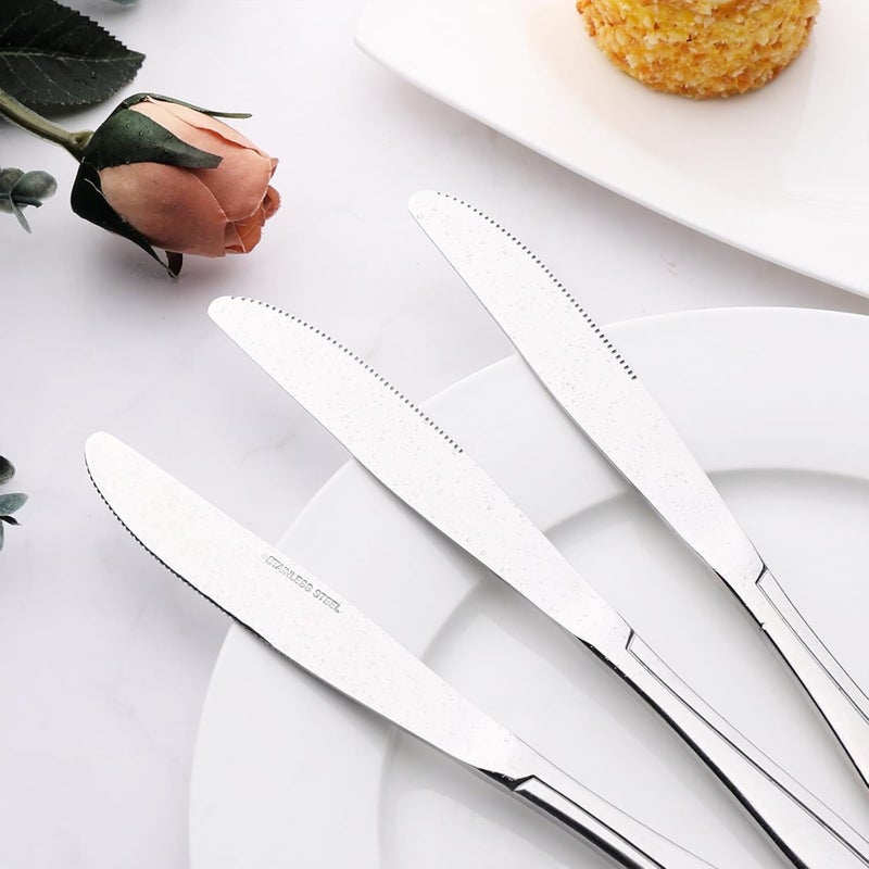 Cand Stainless Steel Dinner Knives, Set of 16, Flatware Table Knife Set - Image 5