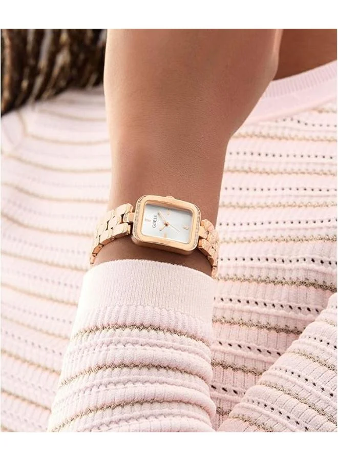 GUESS ISLA Recycled Steel 22 mm Analog Watch