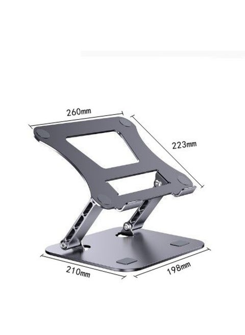 Adjustable Height Aluminum Alloy Laptop Stand Desktop Cooling Rack Suspended Computer Bracket Digital Computer Accessories-Color:Generation 515 Aluminum Alloy: Gray