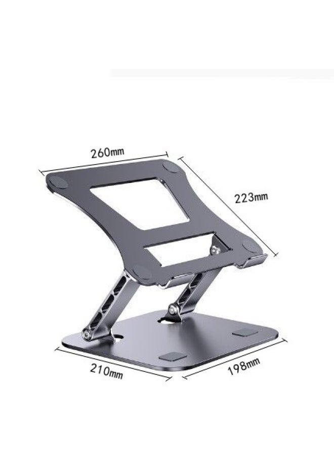 Generic - Adjustable Height Aluminum Alloy Laptop Stand Desktop Cooling Rack Suspended Computer Bracket Digital Computer Accessories-Color:Generation 515 Aluminum Alloy: Gray - Image 1