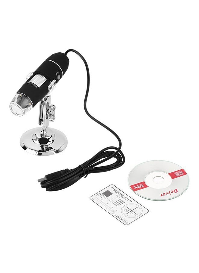 NIBEMINENT USB Digital Microscope Camera Stand Black/Silver  - Image 1