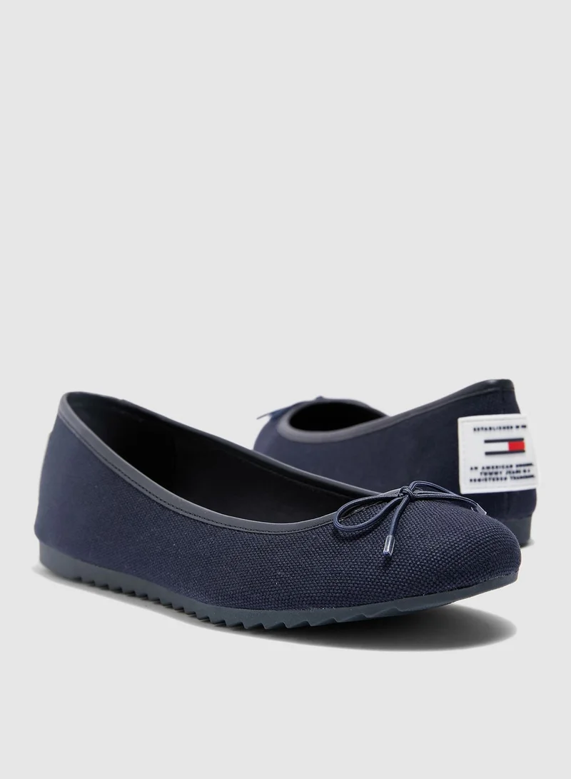 TOMMY HILFIGER Rubber Patch Ballerina - Midnight
