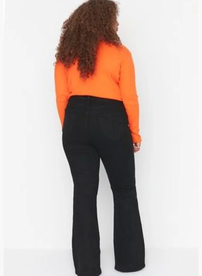 trendyol Black High Waist Flare Jeans
