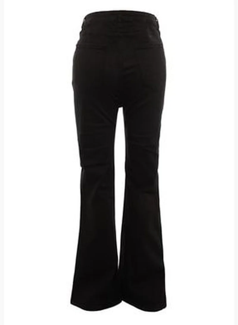 trendyol Black High Waist Flare Jeans