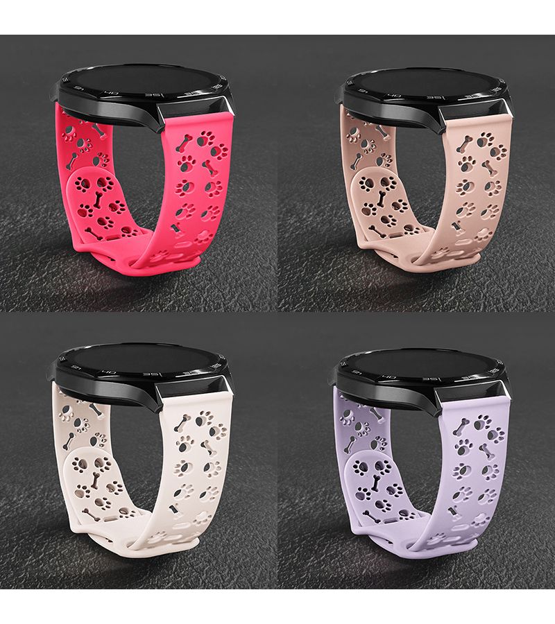 Smoky Purple 18mm Sports Hollow Strap Band for Samsung Galaxy Watch 40mm - Image 1